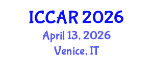 International Conference on Control, Automation and Robotics (ICCAR) April 13, 2026 - Venice, Italy