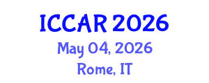 International Conference on Control, Automation and Robotics (ICCAR) May 04, 2026 - Rome, Italy