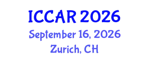 International Conference on Control, Automation and Robotics (ICCAR) September 16, 2026 - Zurich, Switzerland