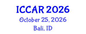 International Conference on Control, Automation and Robotics (ICCAR) October 25, 2026 - Bali, Indonesia