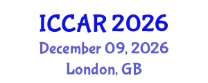 International Conference on Control, Automation and Robotics (ICCAR) December 09, 2026 - London, United Kingdom