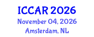 International Conference on Control, Automation and Robotics (ICCAR) November 04, 2026 - Amsterdam, Netherlands