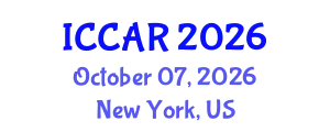 International Conference on Control, Automation and Robotics (ICCAR) October 07, 2026 - New York, United States