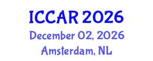 International Conference on Control, Automation and Robotics (ICCAR) December 02, 2026 - Amsterdam, Netherlands