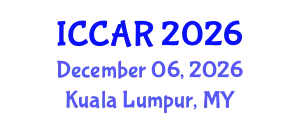International Conference on Control, Automation and Robotics (ICCAR) December 06, 2026 - Kuala Lumpur, Malaysia