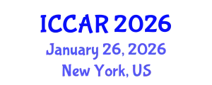 International Conference on Control, Automation and Robotics (ICCAR) January 26, 2026 - New York, United States