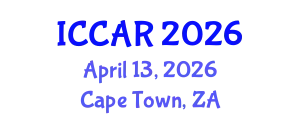 International Conference on Control, Automation and Robotics (ICCAR) April 13, 2026 - Cape Town, South Africa