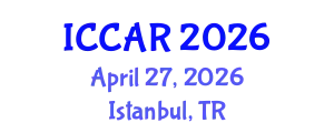 International Conference on Control, Automation and Robotics (ICCAR) April 27, 2026 - Istanbul, Turkey