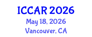 International Conference on Control, Automation and Robotics (ICCAR) May 18, 2026 - Vancouver, Canada