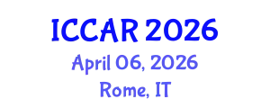 International Conference on Control, Automation and Robotics (ICCAR) April 06, 2026 - Rome, Italy