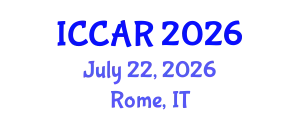 International Conference on Control, Automation and Robotics (ICCAR) July 22, 2026 - Rome, Italy