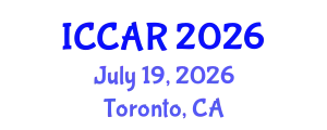 International Conference on Control, Automation and Robotics (ICCAR) July 19, 2026 - Toronto, Canada