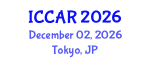 International Conference on Control, Automation and Robotics (ICCAR) December 02, 2026 - Tokyo, Japan
