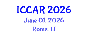 International Conference on Control, Automation and Robotics (ICCAR) June 01, 2026 - Rome, Italy