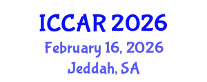 International Conference on Control, Automation and Robotics (ICCAR) February 16, 2026 - Jeddah, Saudi Arabia