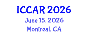 International Conference on Control, Automation and Robotics (ICCAR) June 15, 2026 - Montreal, Canada