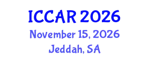 International Conference on Control, Automation and Robotics (ICCAR) November 15, 2026 - Jeddah, Saudi Arabia