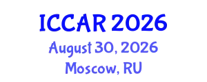International Conference on Control, Automation and Robotics (ICCAR) August 30, 2026 - Moscow, Russia