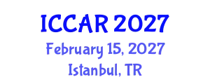 International Conference on Control, Automation and Robotics (ICCAR) February 15, 2027 - Istanbul, Turkey
