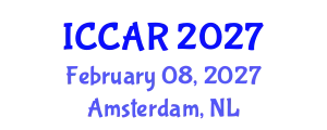 International Conference on Control, Automation and Robotics (ICCAR) February 08, 2027 - Amsterdam, Netherlands
