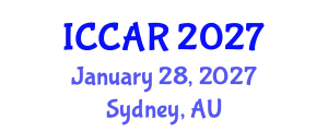 International Conference on Control, Automation and Robotics (ICCAR) January 28, 2027 - Sydney, Australia