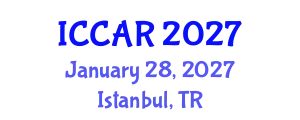 International Conference on Control, Automation and Robotics (ICCAR) January 28, 2027 - Istanbul, Turkey