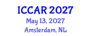 International Conference on Control, Automation and Robotics (ICCAR) May 13, 2027 - Amsterdam, Netherlands