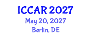 International Conference on Control, Automation and Robotics (ICCAR) May 20, 2027 - Berlin, Germany