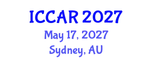 International Conference on Control, Automation and Robotics (ICCAR) May 17, 2027 - Sydney, Australia