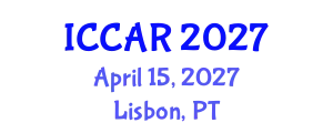 International Conference on Control, Automation and Robotics (ICCAR) April 15, 2027 - Lisbon, Portugal