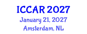 International Conference on Control, Automation and Robotics (ICCAR) January 21, 2027 - Amsterdam, Netherlands
