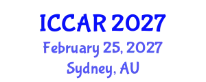 International Conference on Control, Automation and Robotics (ICCAR) February 25, 2027 - Sydney, Australia