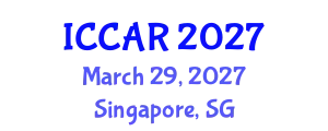International Conference on Control, Automation and Robotics (ICCAR) March 29, 2027 - Singapore, Singapore