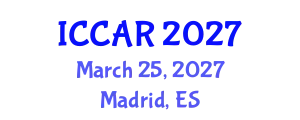 International Conference on Control, Automation and Robotics (ICCAR) March 25, 2027 - Madrid, Spain