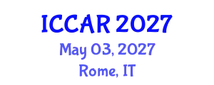 International Conference on Control, Automation and Robotics (ICCAR) May 03, 2027 - Rome, Italy