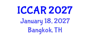 International Conference on Control, Automation and Robotics (ICCAR) January 18, 2027 - Bangkok, Thailand
