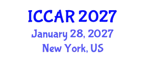 International Conference on Control, Automation and Robotics (ICCAR) January 28, 2027 - New York, United States
