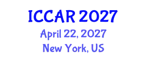 International Conference on Control, Automation and Robotics (ICCAR) April 22, 2027 - New York, United States