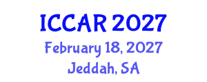 International Conference on Control, Automation and Robotics (ICCAR) February 18, 2027 - Jeddah, Saudi Arabia