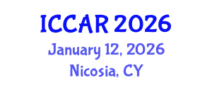 International Conference on Control, Automation and Robotics (ICCAR) January 12, 2026 - Nicosia, Cyprus