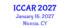 International Conference on Control, Automation and Robotics (ICCAR) January 16, 2027 - Nicosia, Cyprus