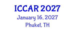 International Conference on Control, Automation and Robotics (ICCAR) January 16, 2027 - Phuket, Thailand