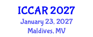 International Conference on Control, Automation and Robotics (ICCAR) January 23, 2027 - Maldives, Maldives