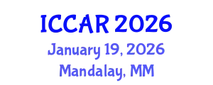 International Conference on Control, Automation and Robotics (ICCAR) January 19, 2026 - Mandalay, Myanmar