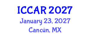 International Conference on Control, Automation and Robotics (ICCAR) January 23, 2027 - Cancún, Mexico