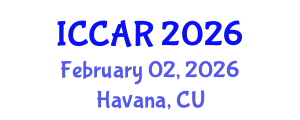 International Conference on Control, Automation and Robotics (ICCAR) February 02, 2026 - Havana, Cuba