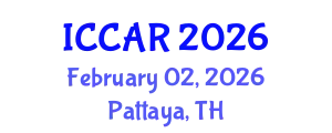 International Conference on Control, Automation and Robotics (ICCAR) February 02, 2026 - Pattaya, Thailand