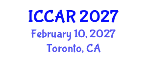 International Conference on Control, Automation and Robotics (ICCAR) February 10, 2027 - Toronto, Canada