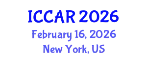 International Conference on Control, Automation and Robotics (ICCAR) February 16, 2026 - New York, United States