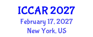 International Conference on Control, Automation and Robotics (ICCAR) February 17, 2027 - New York, United States
